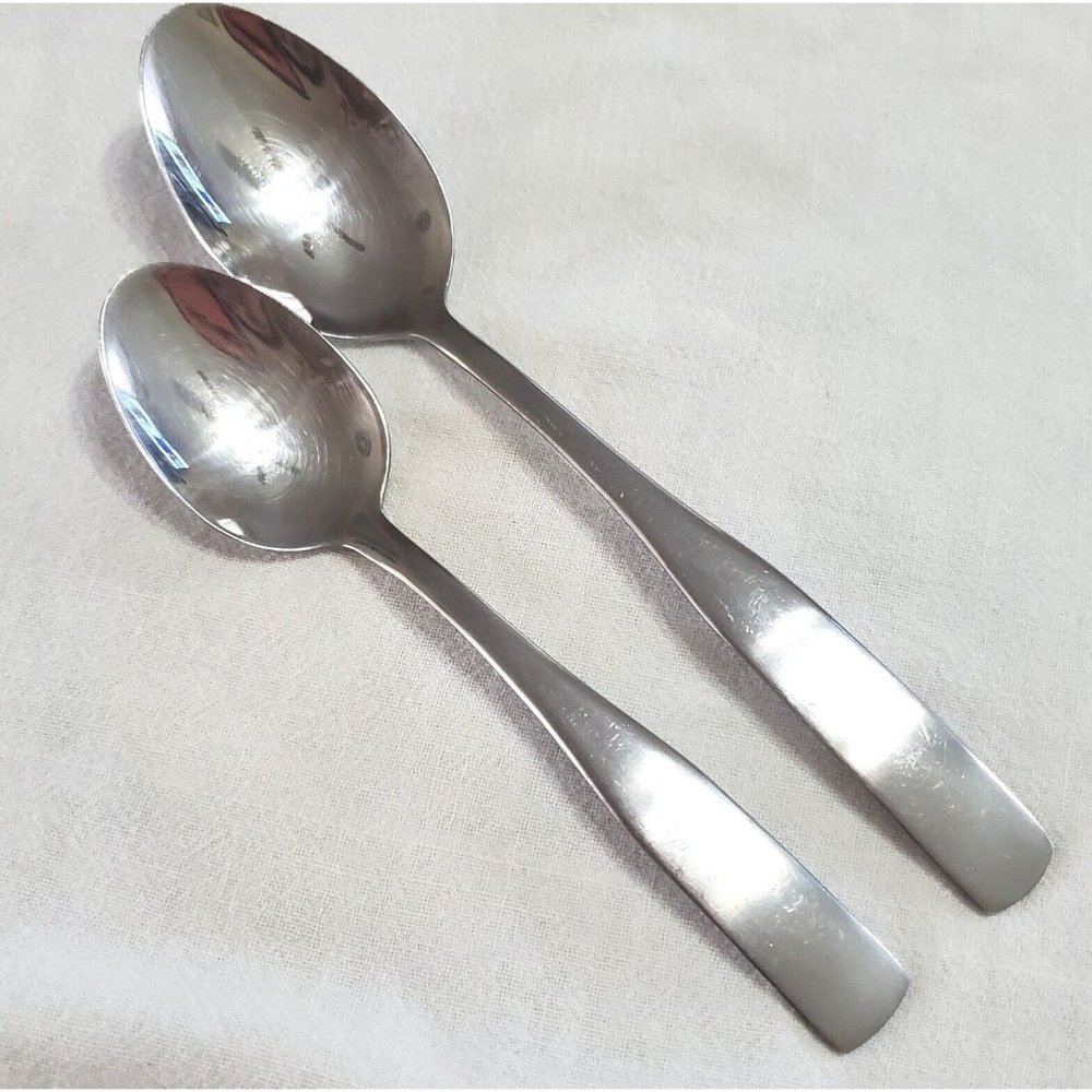2 Cambridge MADISON Teaspoon 6" Oval Soup & 7.5" Spoon Set stainless flatware